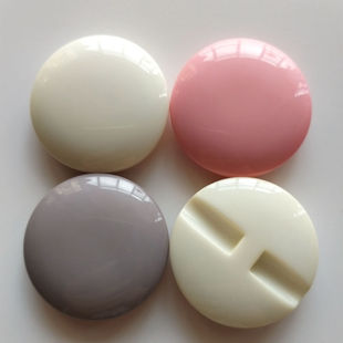 高档灰色粉色乳白色纽扣暗眼馒头扣羊绒大衣羽绒服钮扣男女大扣子