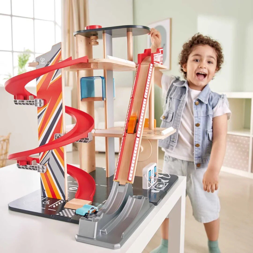 하페 레이싱 회오리 레이싱 입체 트랙 주차장 장난감 세트 플레이 하우스  어린이 모델