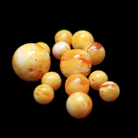 diy象牙白金絞蜜文玩散珠