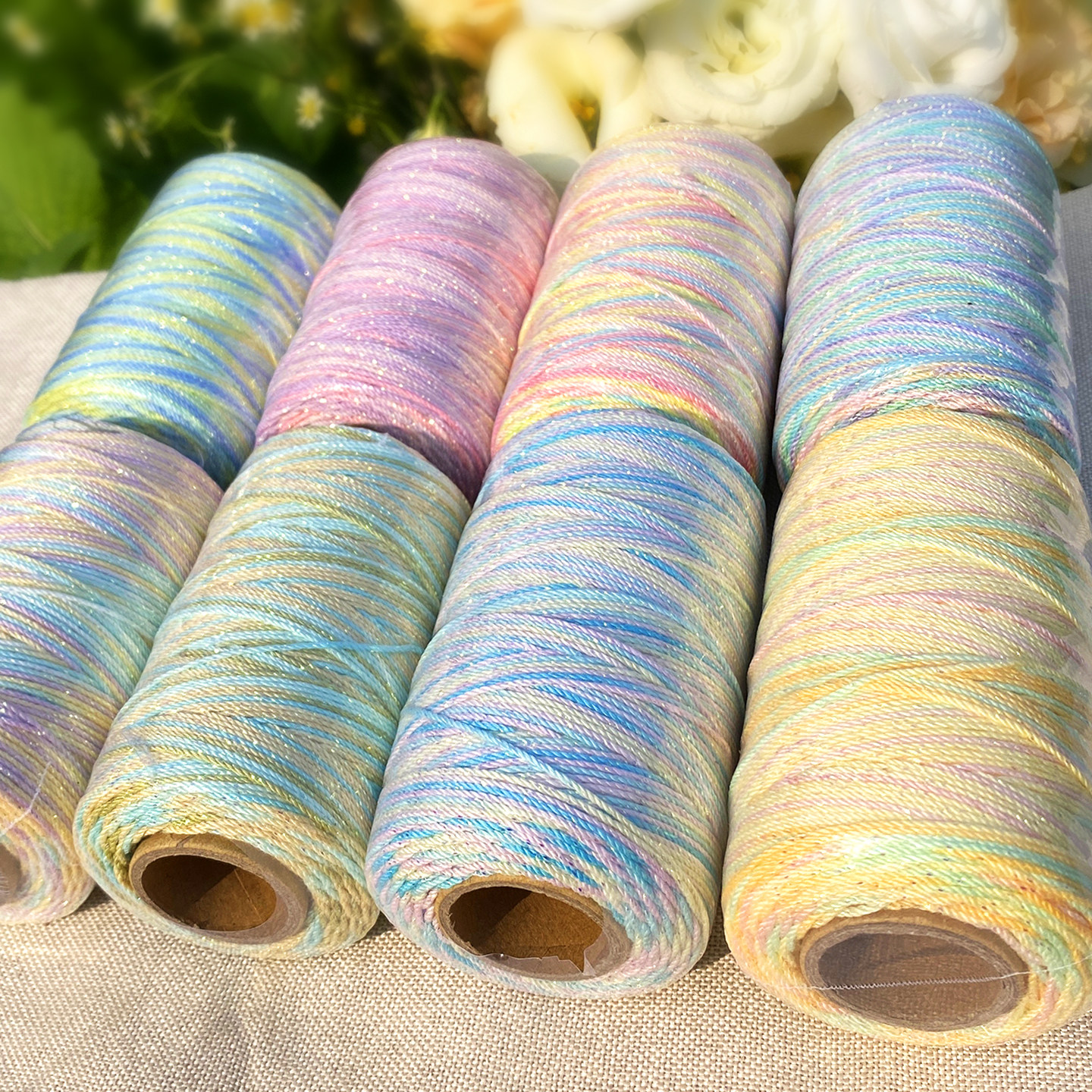 时光与美手工坊  1.0/1.2mm星空段染手搓棉藏式流苏线diy编绳串珠,特色手工艺,中国结,淘宝优惠券,粉丝福利购,淘宝优惠卷