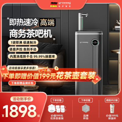 grossag茶吧机2024新款家用瞬热式消毒新型饮水机全自动语音智能