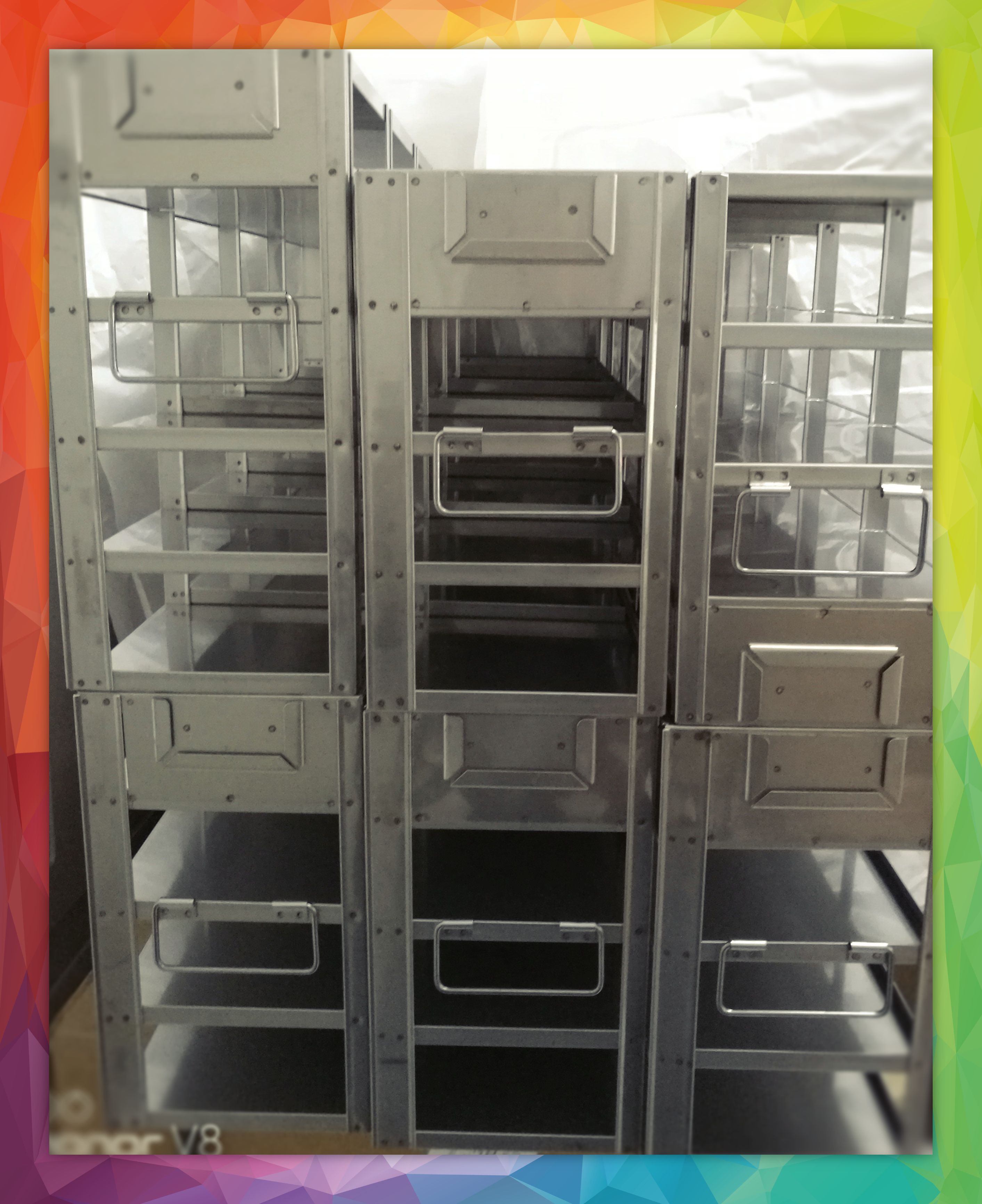 超低温冰箱冻存架不锈钢抽屉式液氮罐提篮吊架手提分格可定制-86