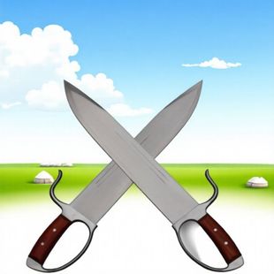 咏春八斩刀蝴蝶刀淬火不锈钢一体刀双刀鸳鸯刀咏春拳表演刀未开刃