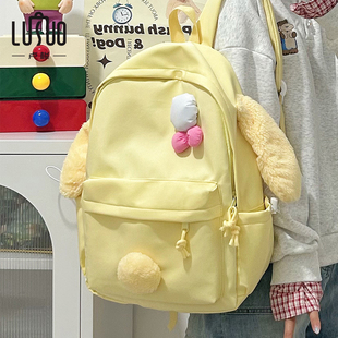 小学生大容量背包 书包初中女生高颜值小众可爱搞怪双肩包2025新款