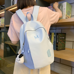 初中高中生背包女肩包 高颜值紫色小众双肩包ins书包女生2025新款