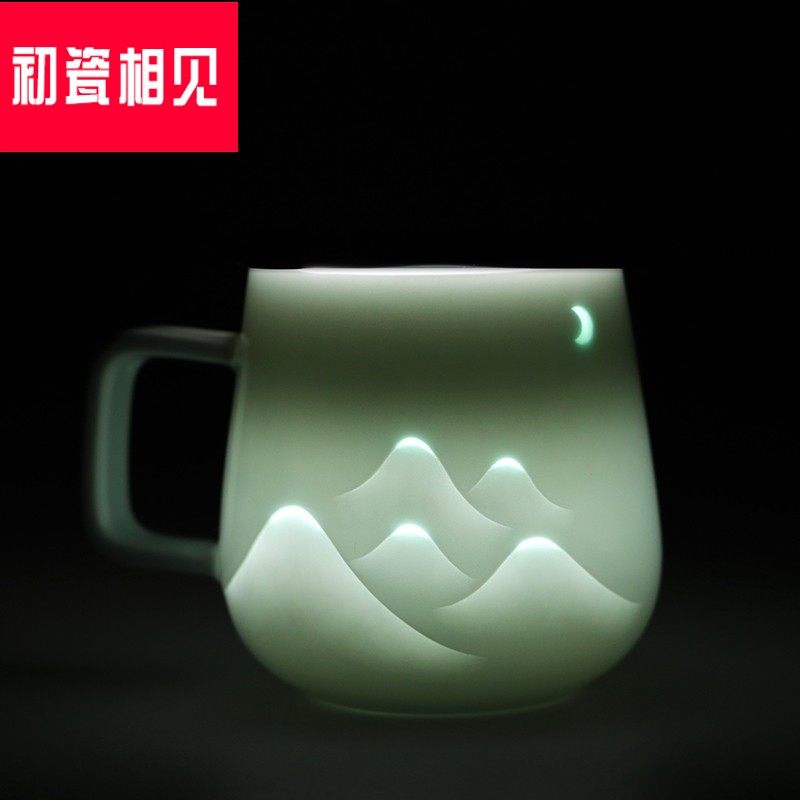 初瓷相见 山月玲珑杯 景德镇特色工艺 陶瓷马克杯 情侣对杯礼品茶在类目 餐饮具, 杯子/水杯/水壶, 杯子套装/情侣对杯中 - 来自Buy2taobao.com提供专业的淘宝代购服务