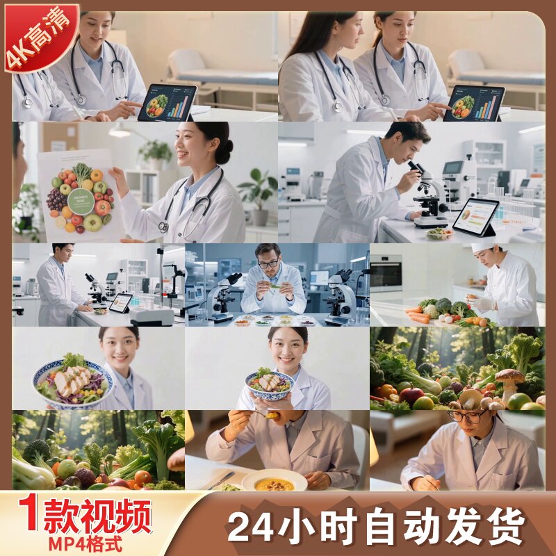 高清减肥食谱营养搭配科学食谱健康饮食瘦身餐健身餐沙拉视频素材