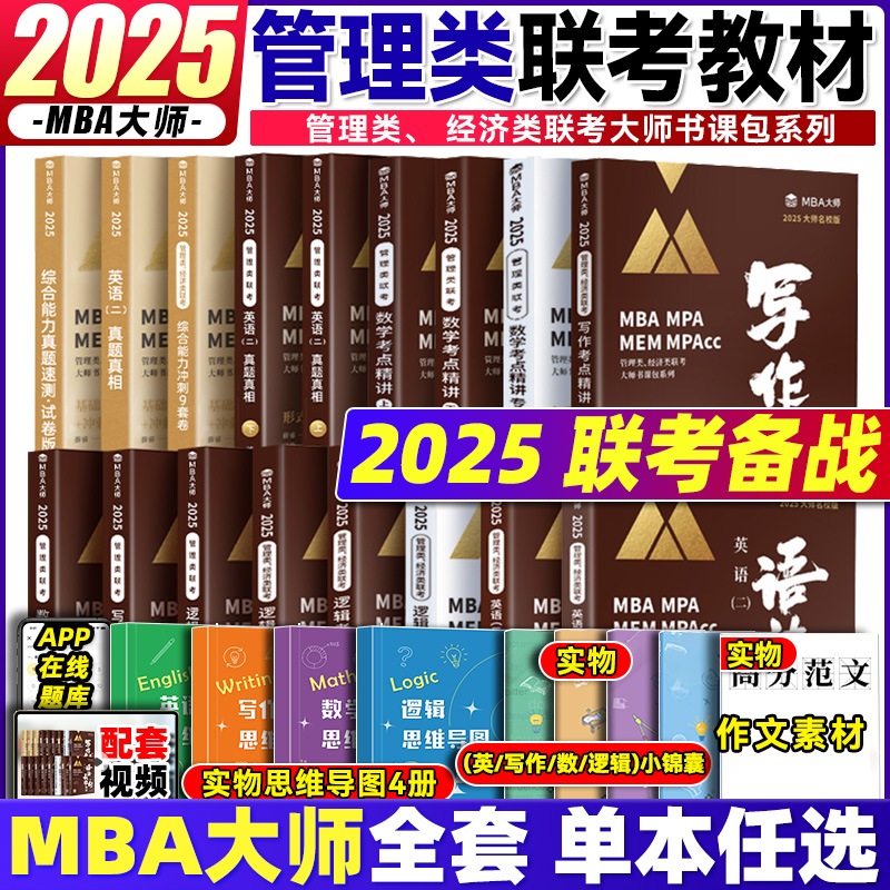 2025MBA大师管综薛睿逻辑考点