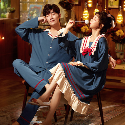 情侣睡衣女春秋季秋冬款纯棉男士长袖家居服白雪公主风2025年新款