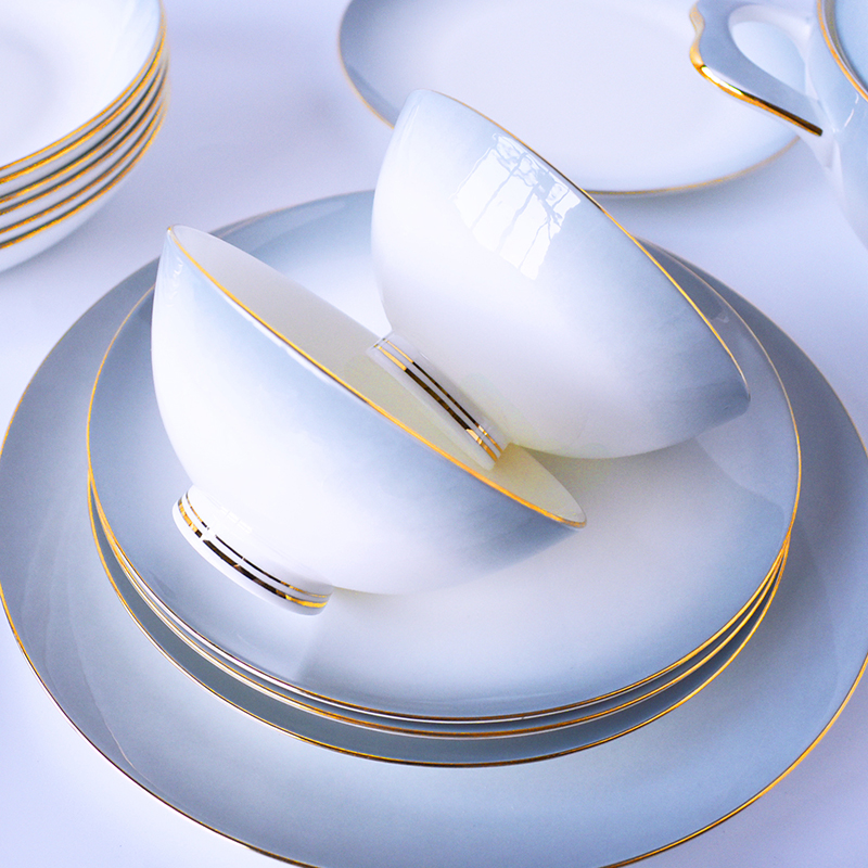 自由组合景德镇骨瓷盘骨瓷餐具