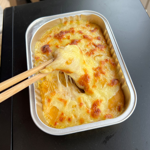 芝士焗玉米榴莲焗红薯