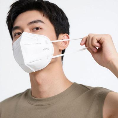 kn95口罩透气防护一次性白色防工业粉尘面罩防口水雾霾KN95囗罩