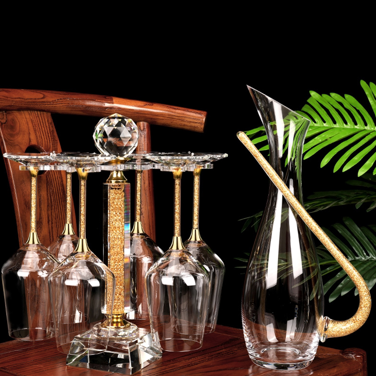 金箔欧式风只装水晶红酒杯