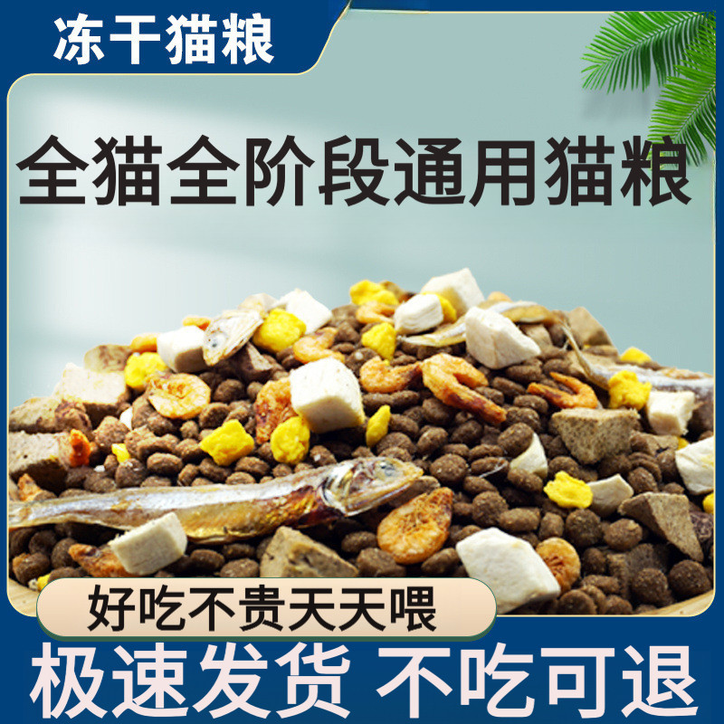 猫粮通用型鱼肉味牛肉味成猫幼猫5斤美英短散装营养猫粮食10斤猫
