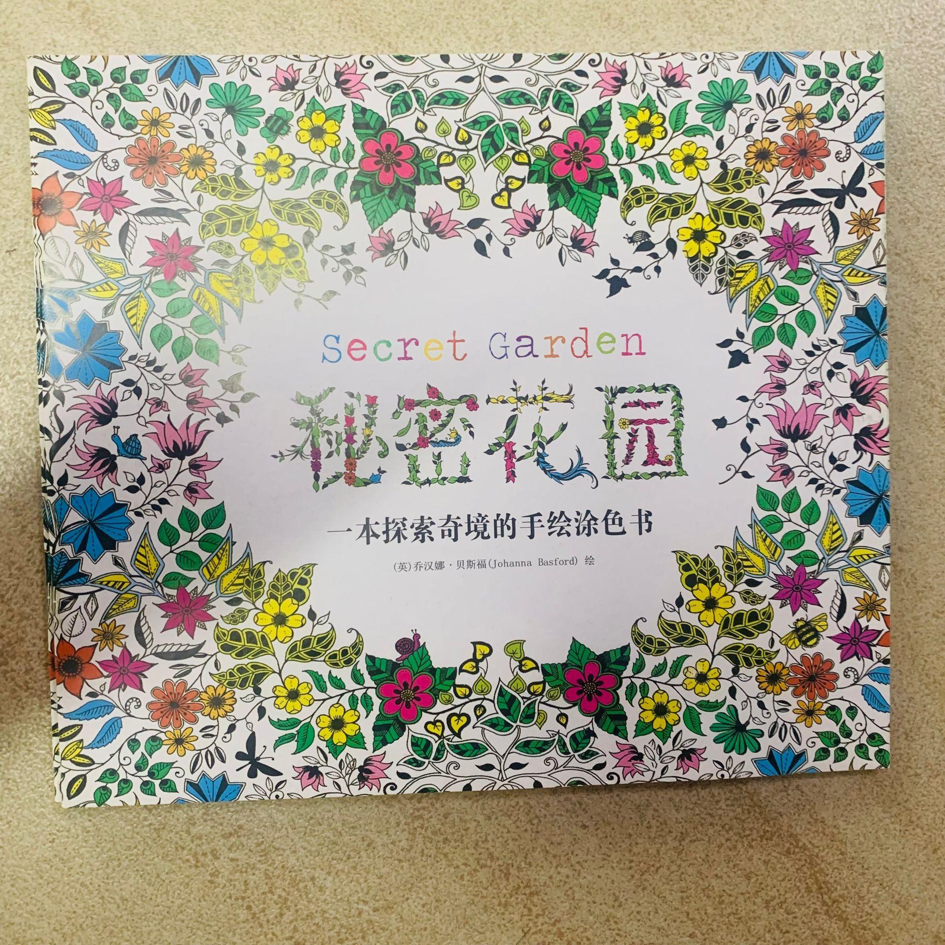 学画本12页秘密花园减压10岁中文