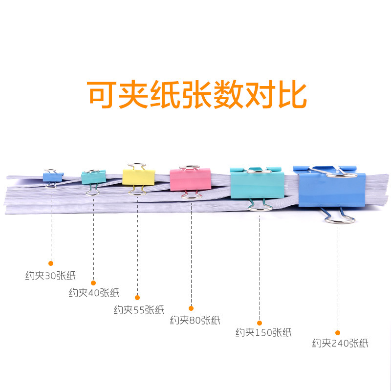 델리 컬러풀 롱테일 클립 파일 클립 스왈로우 테일 클립 철제 티켓 클립 포토 클립 대형 소형 롱 테일 클립