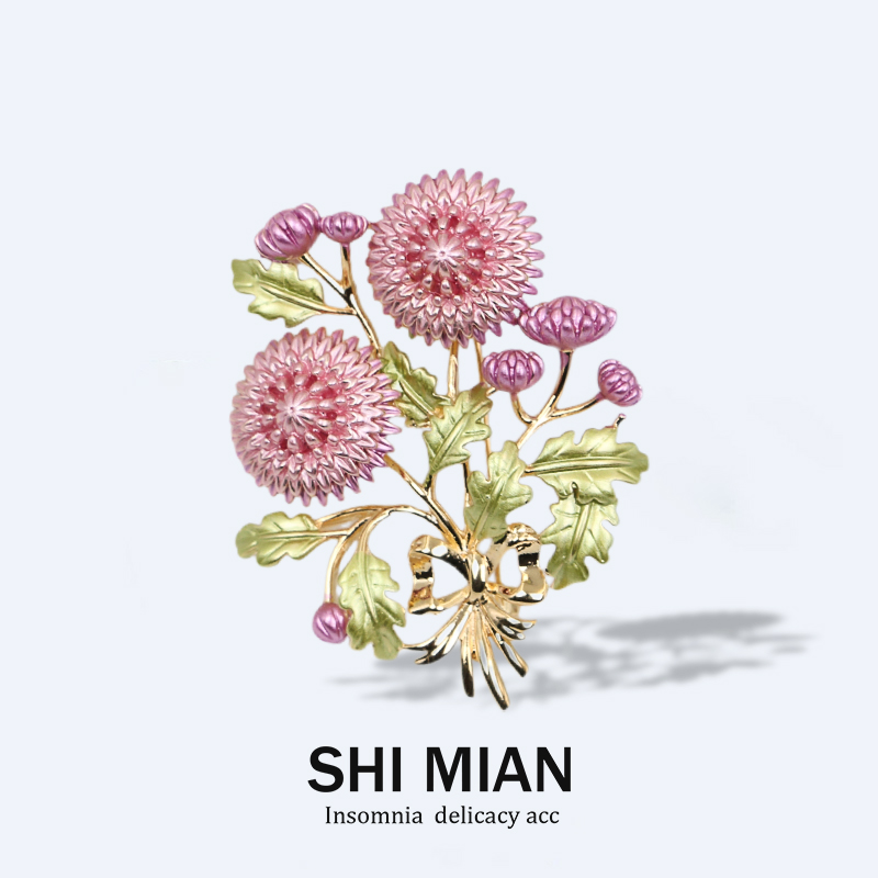 胸针女精致胸花配饰蒲公英