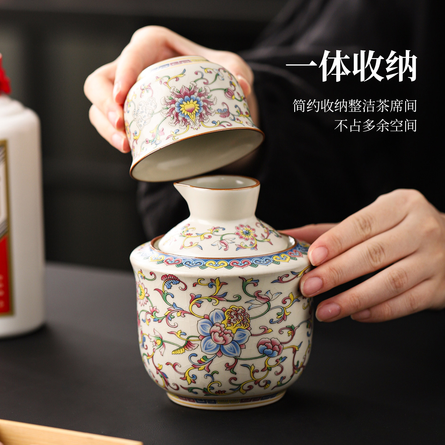 汝窑温酒器2026新款烫酒壶家用热酒壶半斤陶瓷酒具白酒黄酒杯酒器