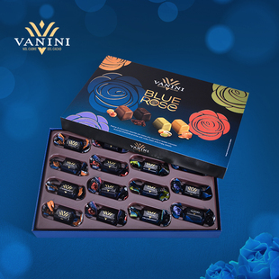 维云妮意大利进口VANINI纯可可巧克力节日高端礼盒榛子什锦软心