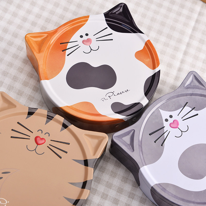 卡卡尼意大利进口纯可可松露形榛子夹心巧克力猫造形铁罐独立包装