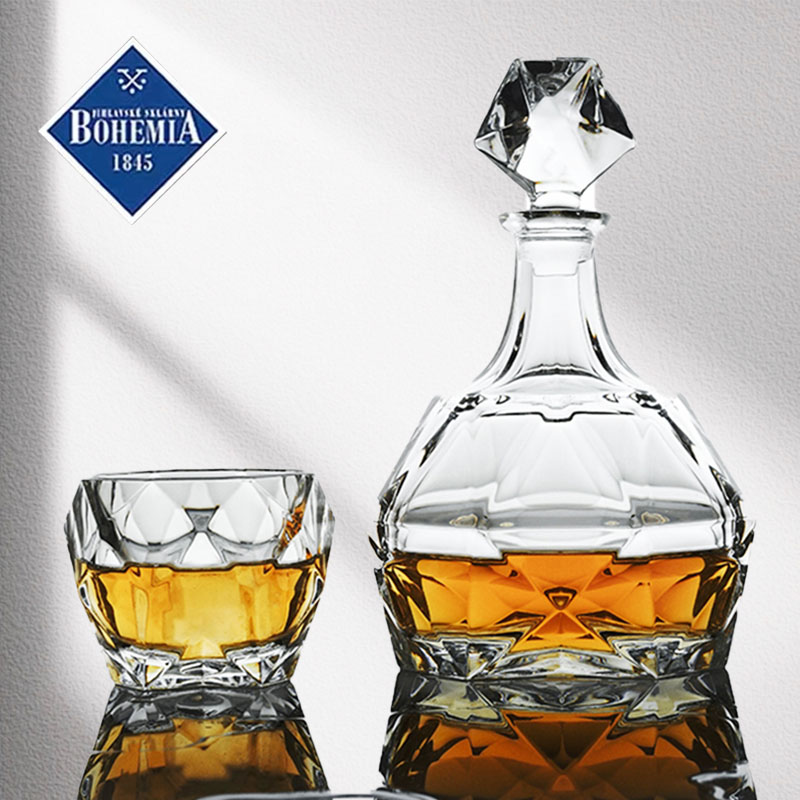 bohemia捷克进口水晶玻璃杯威士忌杯高档奢华送礼分酒器酒樽套装