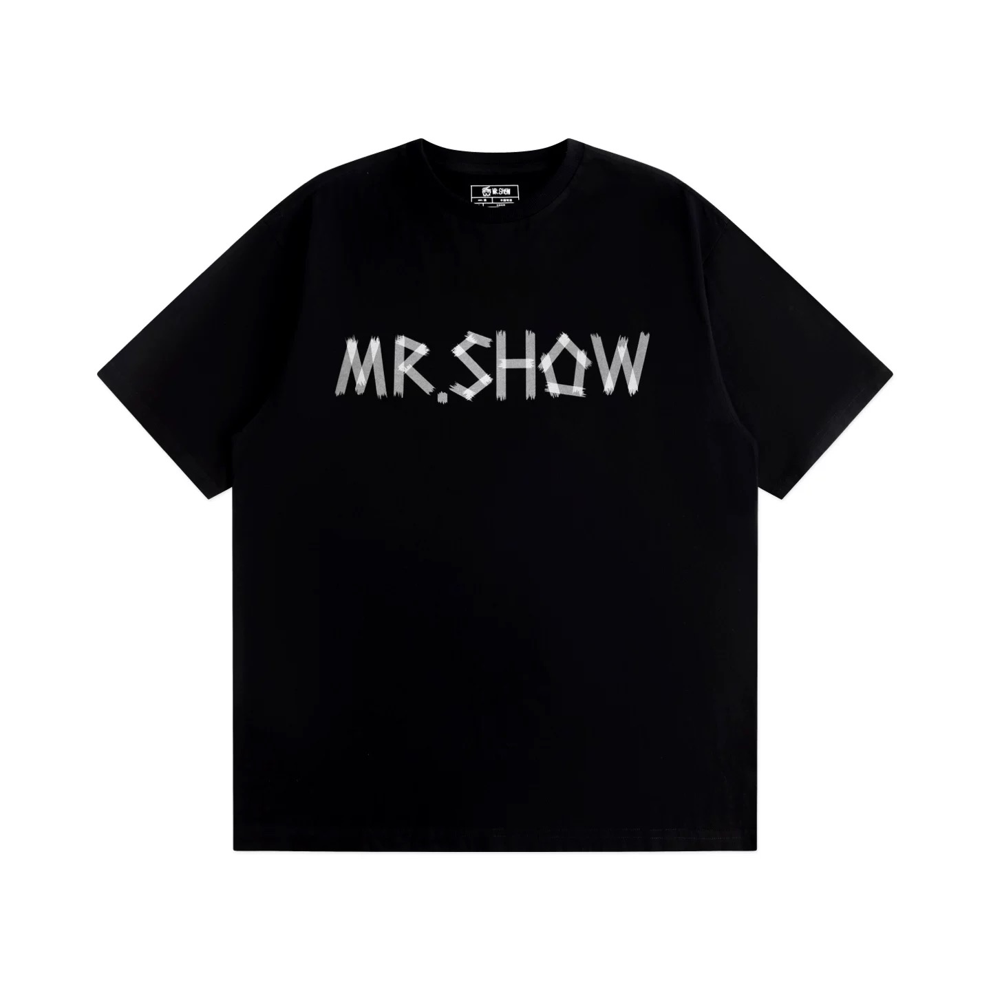 Gotnofears罗志祥同款MR.SHOW 美纹纸印花OVERSIZE短袖T恤夏