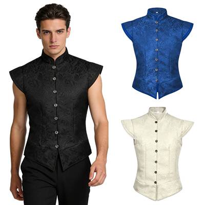 Halloweenmen'sshortwaistcoat