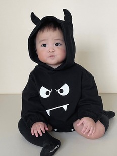 Baby jumpsuit Halloween hooded climbing suit婴儿万圣节服装