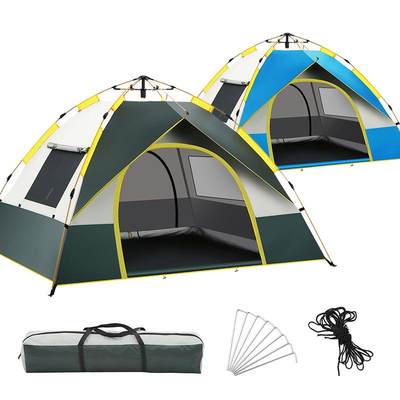 Outdoor camping tent 2-3-4 fully automatic tent户外野营帐篷