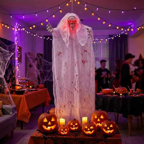 Halloweendecorationwithwhite