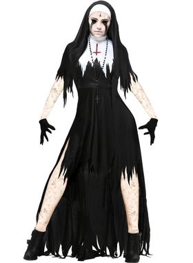 S-XXXL Halloween zombie nun cosplay zombie vampire表演服装