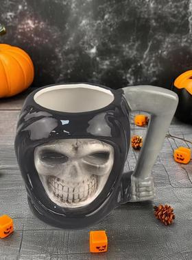 Halloween Terrifying Skull Ceramic Cup万圣节恐怖骷髅陶瓷杯