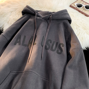 psobrond店oaoo蒙马特青港潮先生硅胶刻字连帽卫衣男女均可穿外套