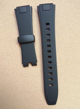 适配卡西欧手表AQ-164W树脂表带配件.黑色表带，也适用AQ-190W