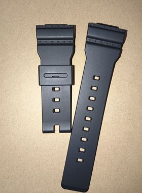 适配卡西欧baby-g BA-110 111 120 130黑色树脂表带配件14mm接口