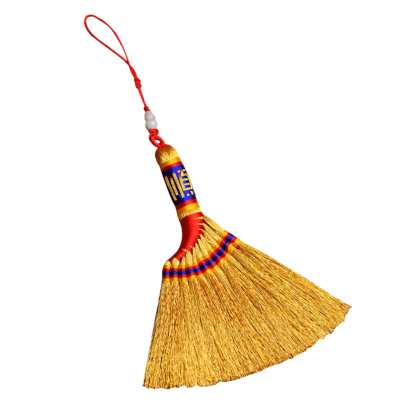 2026马年太岁金扫把护身符挂件本命年属马鼠牛兔佩戴吉祥物护身符