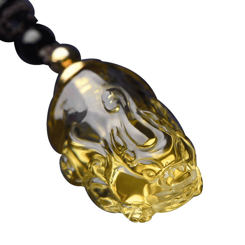 吊坠招财貔貅白水晶男女嘎乌盒