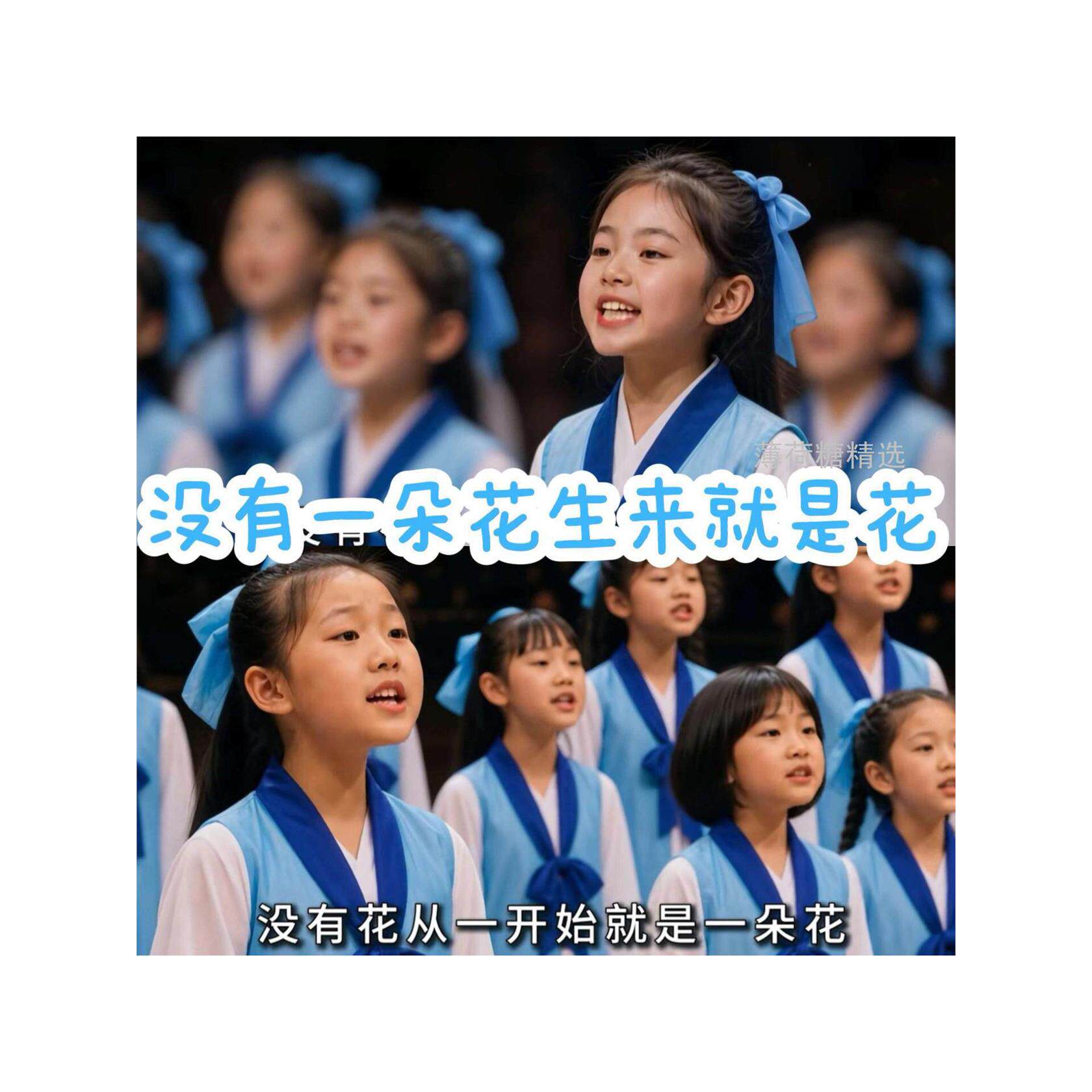没有一朵花生来就是花演出服儿童国学汉服书生国庆元旦舞蹈服饰