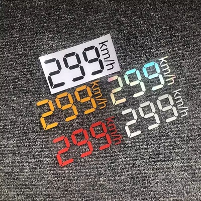 299kmh车贴时速防水小牛电动摩托车改造个性创意机车装饰贴纸