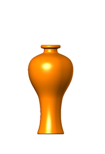 精雕图富足平安花瓶stl三维立体图圆雕图2D3D图电脑雕刻图