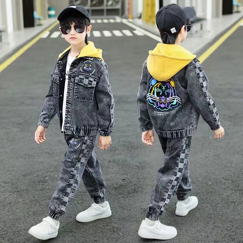 儿童装男童秋装套装2026新款春秋款运动休闲秋冬中大童秋季男孩潮
