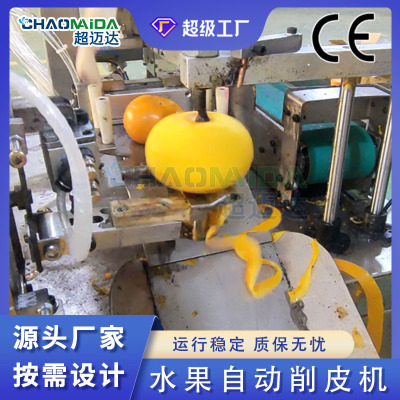 柿子水果削皮机工厂自动化水果削皮机瓜果削皮去皮机配套小输送机