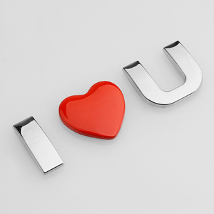 汽车英文字母小写车贴纸个性 创意排量标金属尾标 改装 diy数字号码