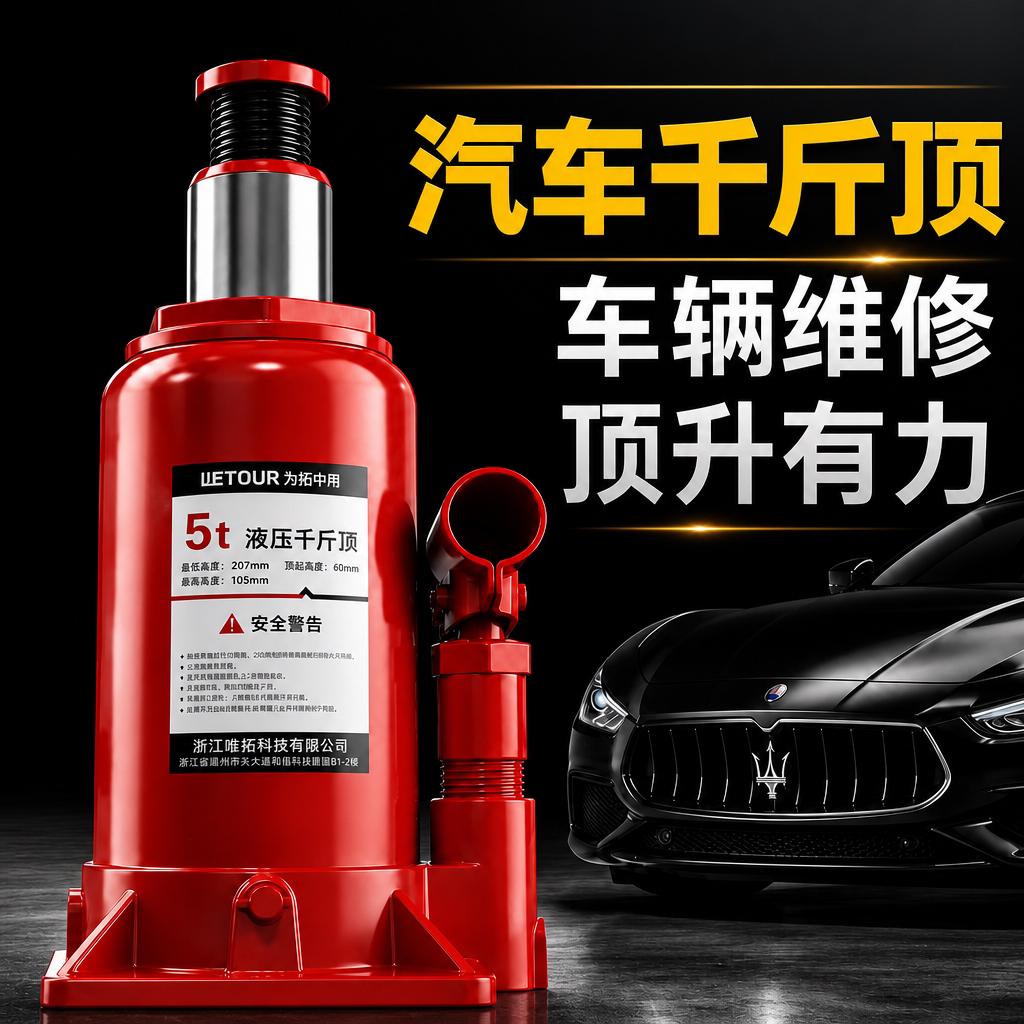 力拓中用爆款产品立式液压千斤顶