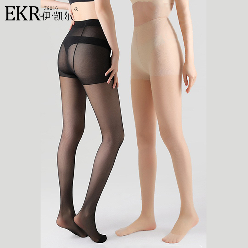 EKR薄透丝滑随心裁不崩线弹力不紧绷防勾耐穿10D任意裁丝袜Z9016
