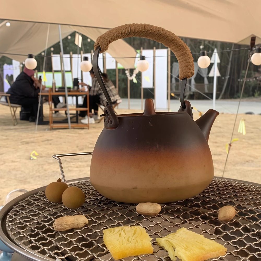 陶瓷烧水壶煮茶器泡茶电陶炉明火陶壶提梁茶壶家用大容量大号复古