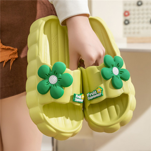 踩屎感拖鞋女士夏季家居室内2024新款厚底家用浴室防滑凉拖鞋外穿