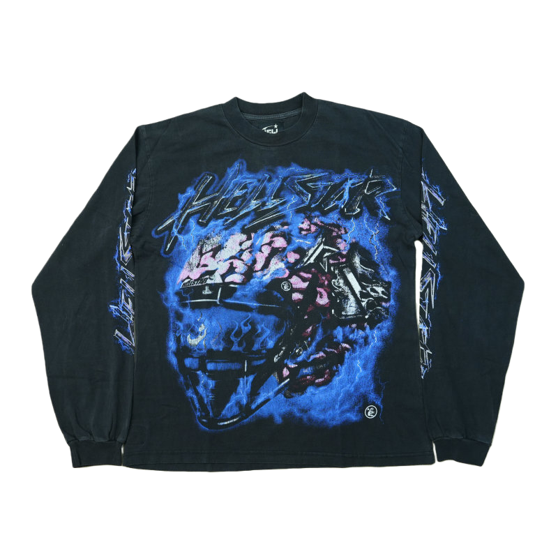 thumbnail for Trendy pink brain helmet print logo crew neck short sleeves