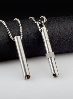 不掉色项链正念冥想调节呼吸口哨