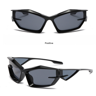 新款 女士太阳镜 pc框潮流Y2K眼镜户外潮流运动墨镜欧美酷炫风男士
